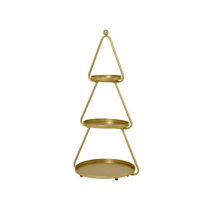 ALZATA METALLO 3 RIPIANI FORMA ALBERO H.96
